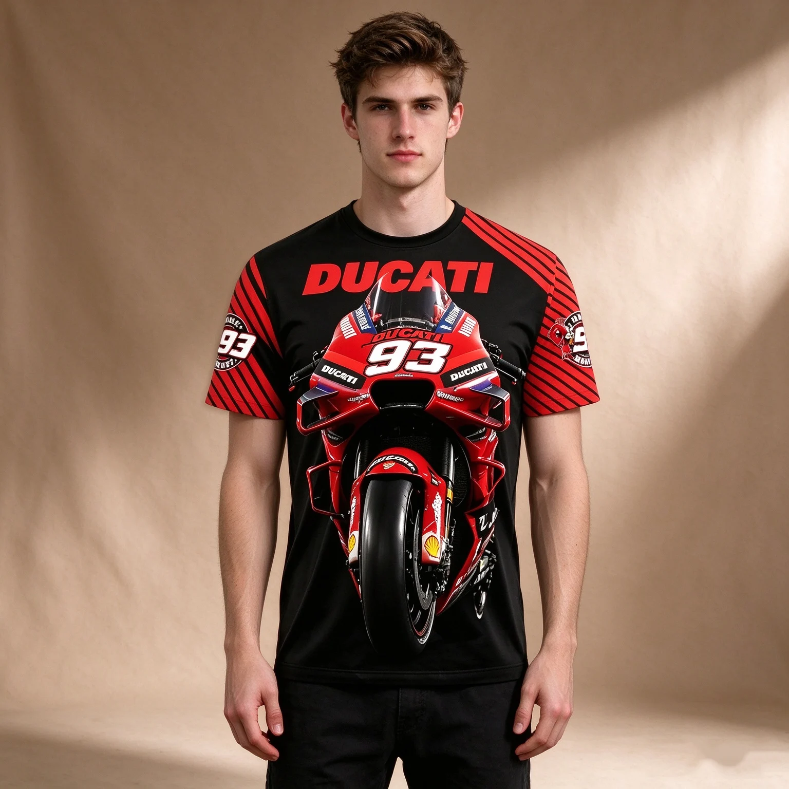 MM93 Marc Marquez GP24 Moto GP T Shirt 3D Print Motorcycle Racing Short Sleeve Fans Jersey Men Oversized Short Sleeve Top Summer