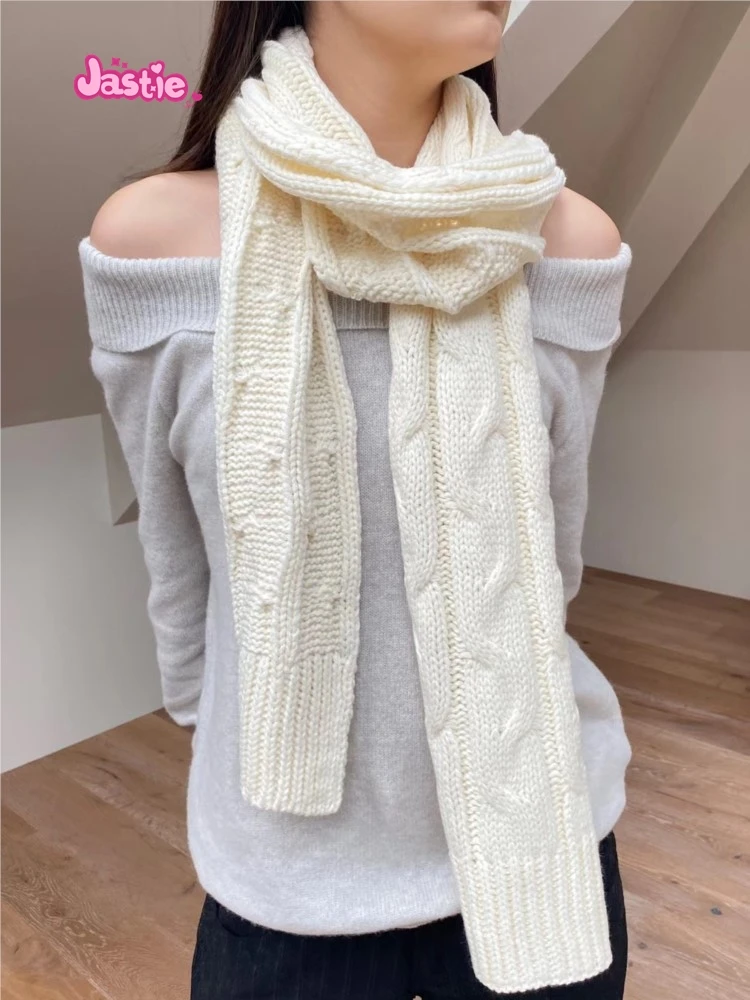 Sweet Scarf Women Winter Shawls And Wraps Hijab Blanket Solid Color Beige Chic Ladies Neckerchief Bufanda Pashmina Long Echarpe