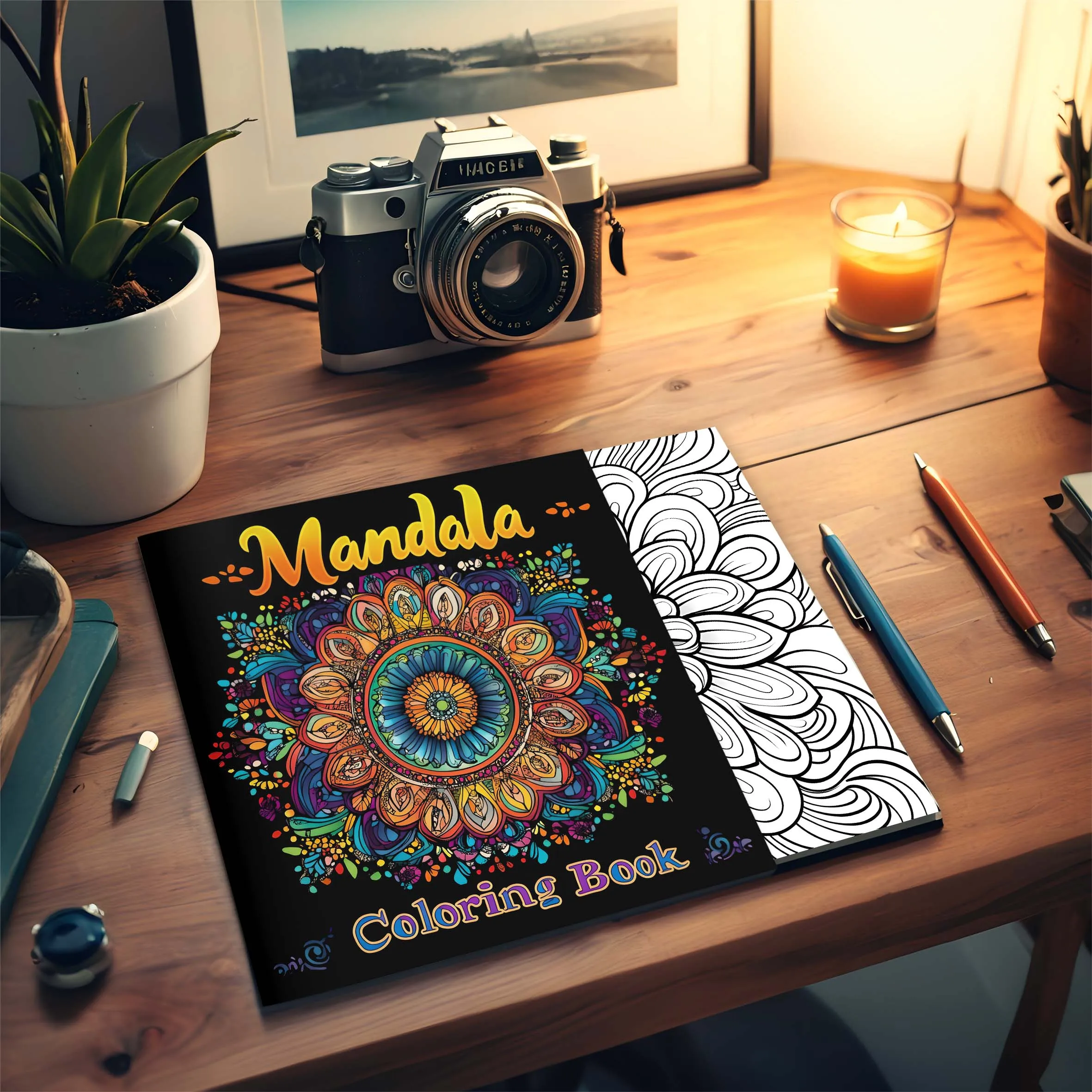 Mandala Coloring Book for Adults Stress Relief Adult Picture Book for Creative Color Practice for Party and Birthday Gifts