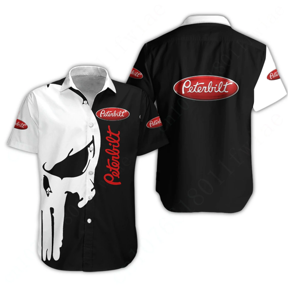 Peterbilt-camisas de lujo con botones para hombre y mujer, cárdigan informal, blusas de Anime, camiseta de gran tamaño, ropa Unisex