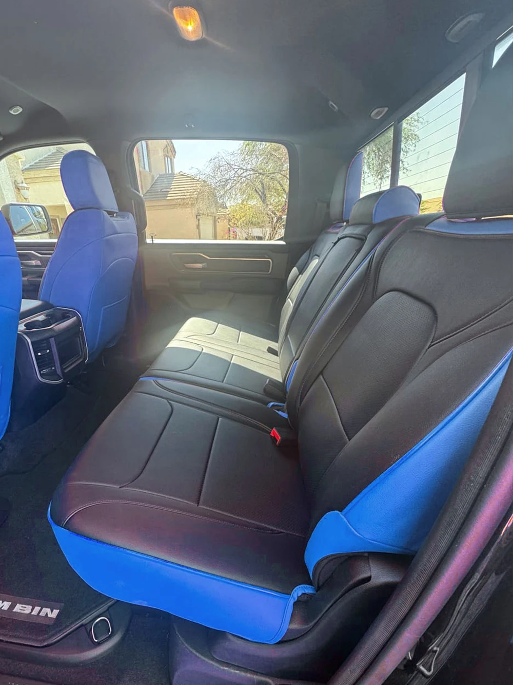 Waterproof Stain Resistant Leather Seat Covers For Dodge RAM 1500 2500 3500 2011-2026 3/5 Seats Pet Friendly
