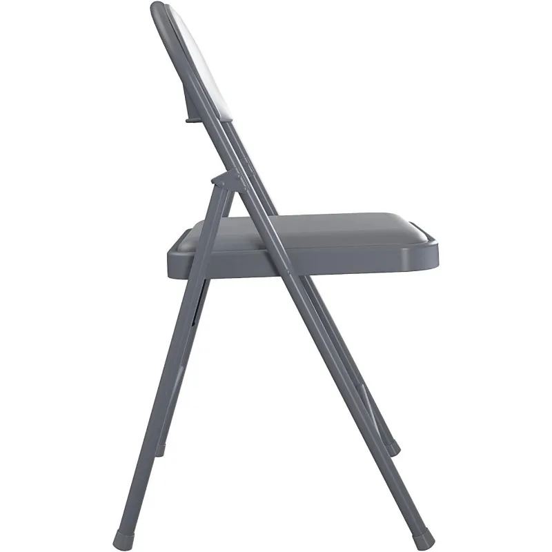 Cosco Smartfold Vinyl Klapstoel, 4-Pack, Grijs