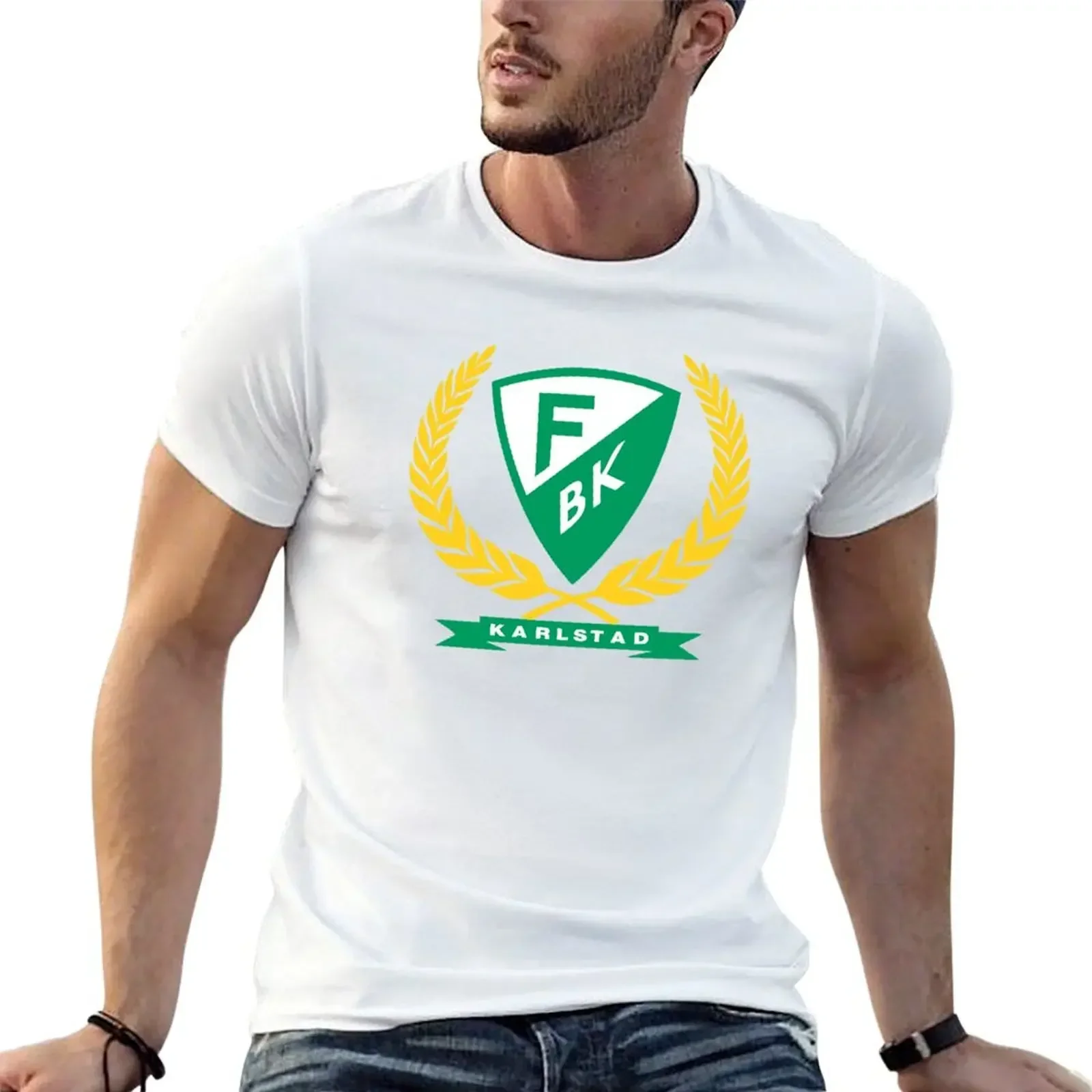 T-shirt Farjestad BK pour hommes, vêtements d'été essentiels, t-shirts décontractés et élégants