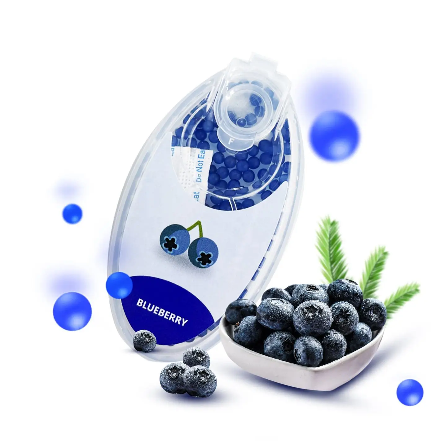 Blueberry Flavor 2.8mm Burst Beads Portable Capsules Long Lasting Fresh Breath Aroma Taste Enhancer