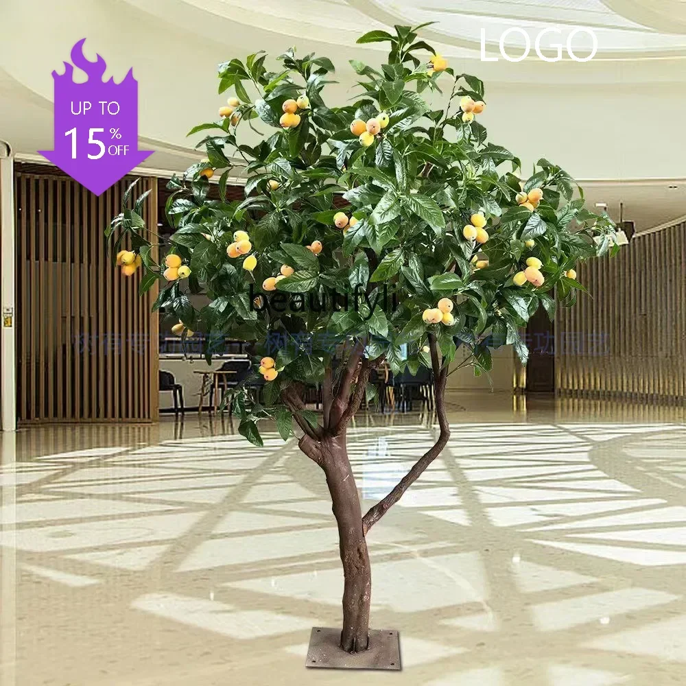 

PP Simulation Loquat Tree Large Plant Imitative Tree Wishing Tree Shopping Mall Lobby Fruit Decoration