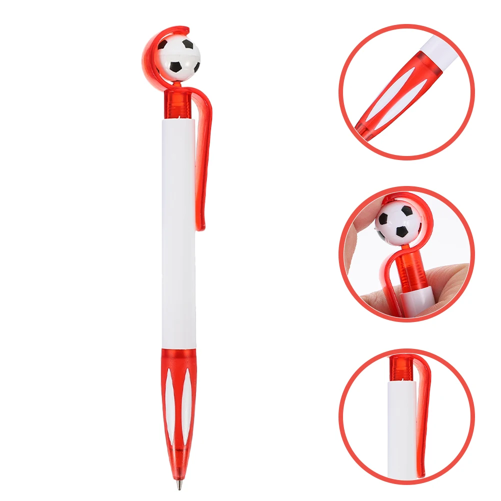 

10pcs Ballpoint Pens Retractable Football Shaped Writing Stationery Cartoon Office Supplies Smooth Writing Portable For