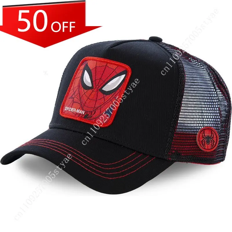 

Marvel Anime Movies Sports Baseball Net Hat Superhero Spider-Man Iron Man Hulk Captain America Rocket Raccoon Venom Leisure Hat