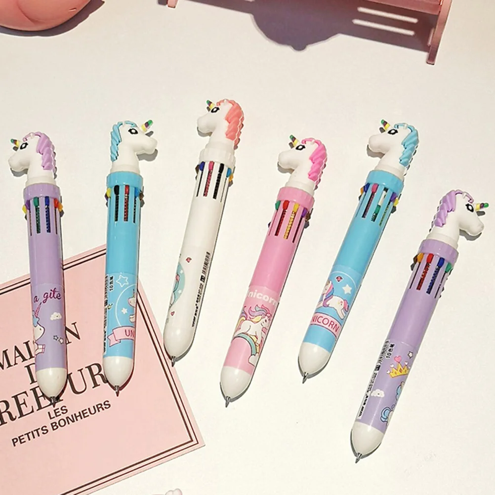 

4 шт. разноцветные выдвижные шариковые ручки с тонкими точками, гладкие для школьного офиса, заметок, рисования