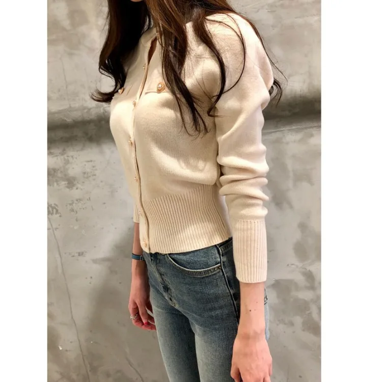 Chaqueta de Tweed Azul Marino para Mujer, Estilo Europeo Otoñal, Vintage, a Cuadros, con Botones, Lazo Decorativo, Plisada, Estilo Kpop, Artística, Multicolor