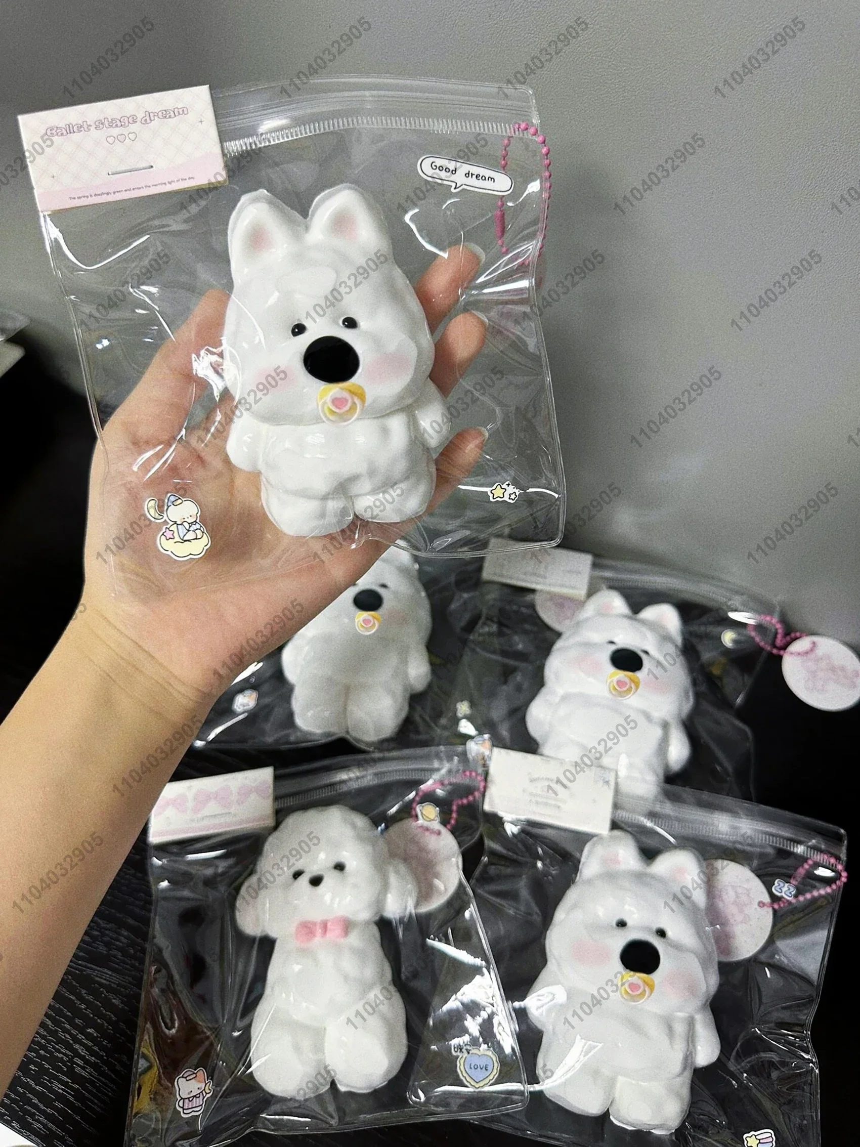 West Highland Terrier Dog Taba Squishy Silicone Cute Puppy Squishy Squeeze Toy Doggy Mochi Toy Hand Relax Stress Release Gift