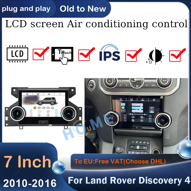 

7 Inch Climate Control Touch Screen For Land Rover Discovery 4 LR4 L319 2010 - 2016 AC Panel Air Conditioning Control LCD Panel