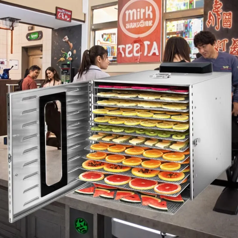 Nuovo asciugatrice elettrica per mango 220V per snack a buccia d'arancia da utilizzare per ristoranti al dettaglio, aziende agricole, uso domestico con componente motore centrale