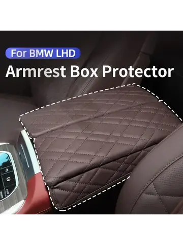 PU 자동차 팔걸이 박스 패드 커버 BMW 시리즈 5 G30 G38 G32 6GT F34 3GT F30 F10 F15 F16 F25 X3X5X6X7 LHD 자동 인테리어 액세서리