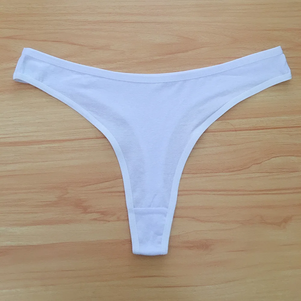 3PCS/Set Women Cotton G-string Panties Ladies Soft Thongs Female Girls Low-Rise T-Back Panties Bikini Plus Size Underwear M-2XL