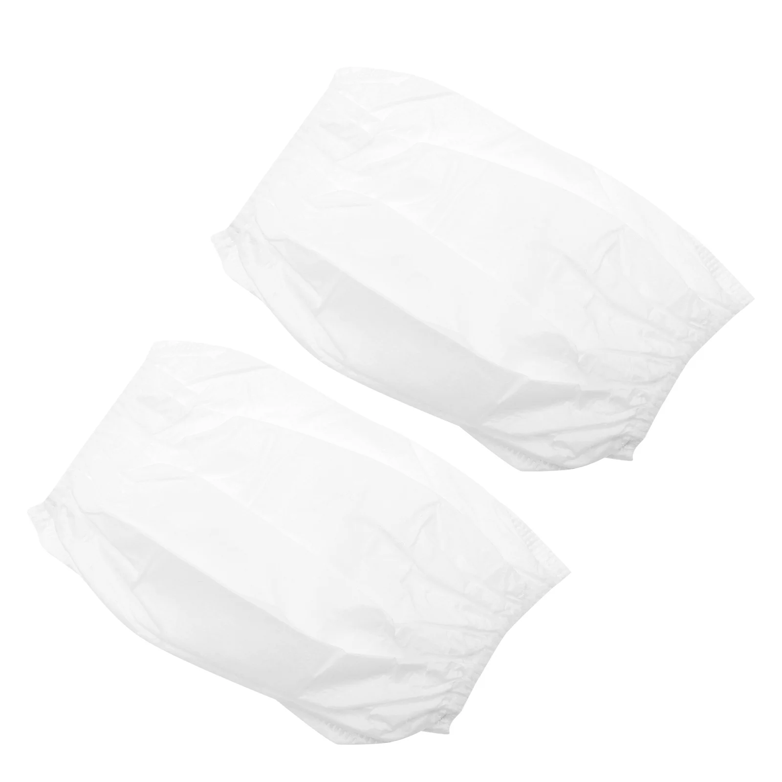 

10pcs Waterproof Sleeve Covers Kids Baby Children Toddler PE Film Non Woven Elastic Design Arms Protector White
