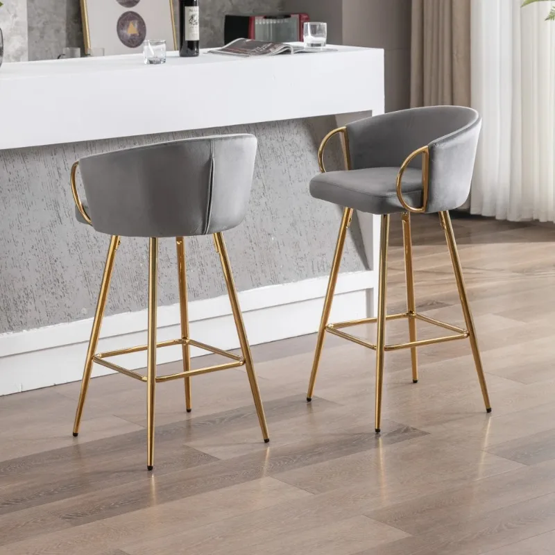 High Chair High Kitchen Stool Kitchen Counter Stools Barstools Home Bar Chair with Backrest Barstool Tabourets De Bar Chairs