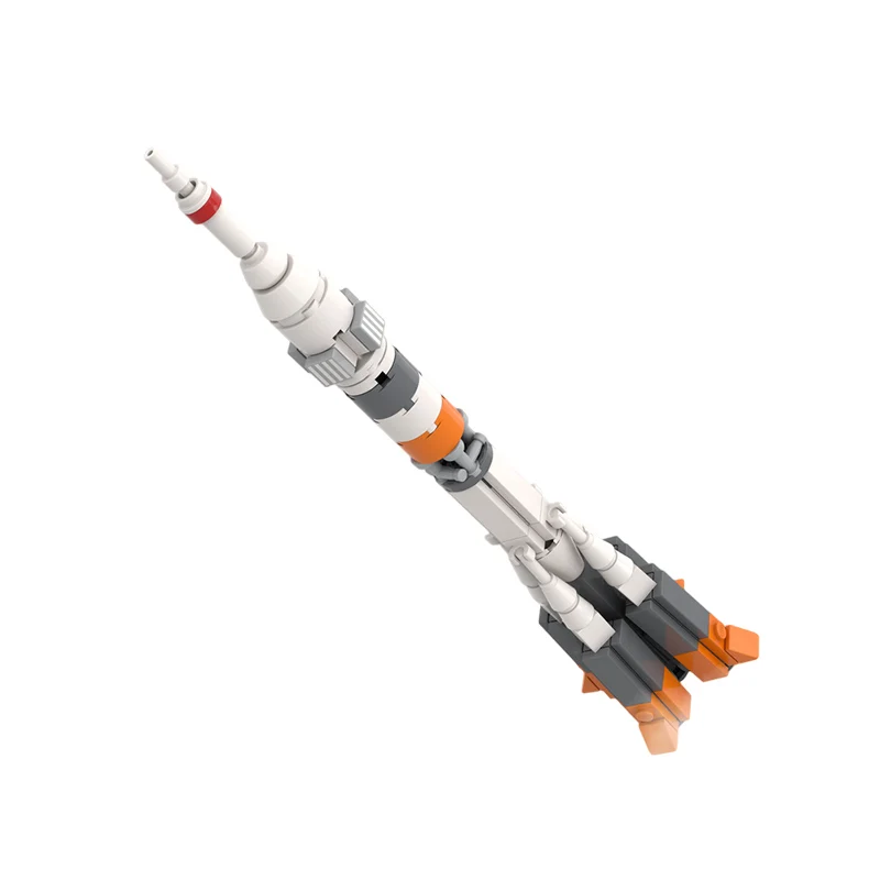 Aerospace Launch Vehicle Model MOC Building Bricks War Equipment Modular Technology Gifts Holiday Assemble Children Toys Suit