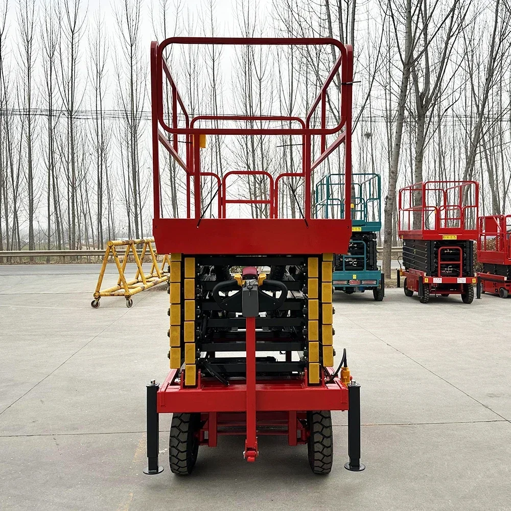 6m 8m 10m 12m 14m Luftarbeitsplattform Vollautomatischer Lift Tragbarer elektrischer Scherenhebeltisch für den Innenbereich