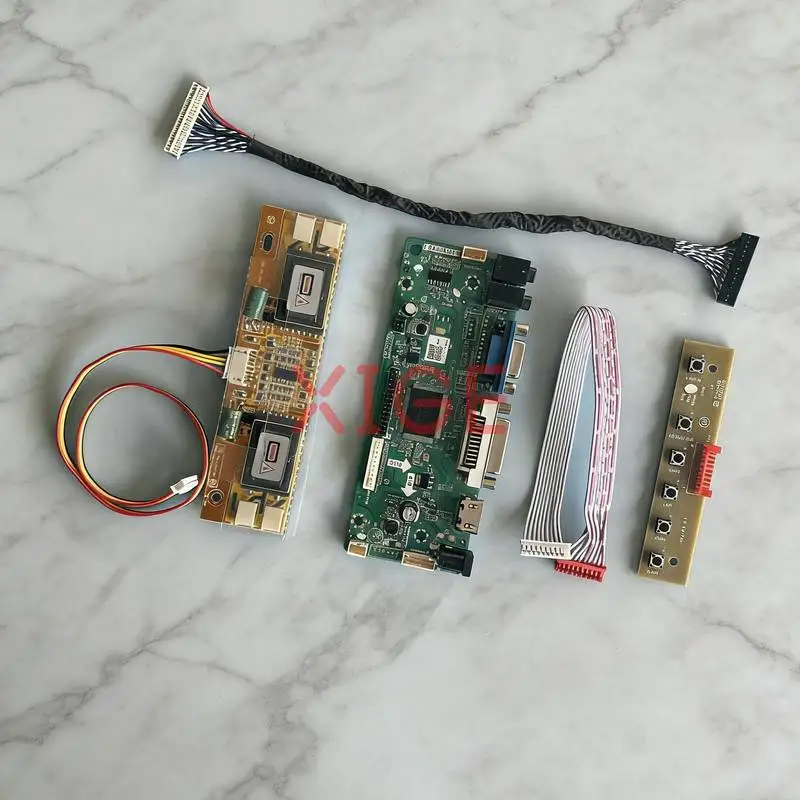 Screen Controller Board Fit LTM230HP01 MT230DW01 LM230WF1 LTM230HT01 1920x1080 30 Pin LVDS 4-CCFL 1920*1080 VGA DVI HDMI Kit DIY