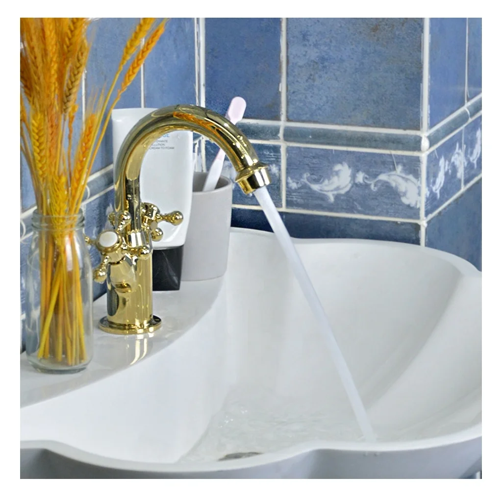 High-End European Classical All Brass  Basin Faucet Tap  5 Years Warranty Anti-Scalding Tap CE UPC Certification