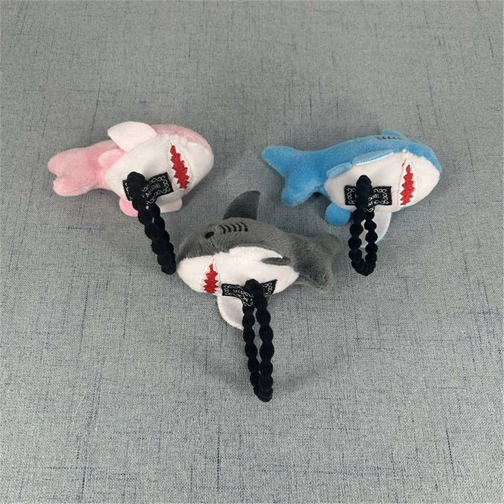 

30 шт., 3 цвета, резинки для волос в виде акулы, 8 см, резинки-шнурки для волос