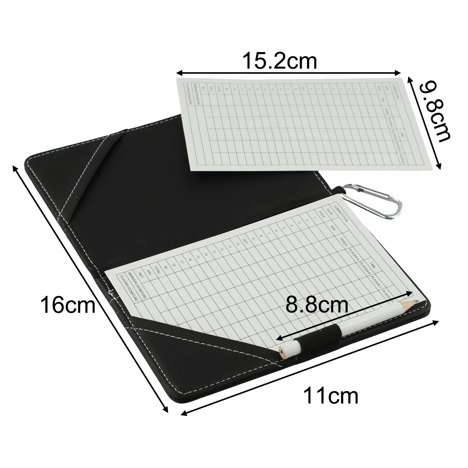 Compact Scorecard Case Golf Scorecard Holder Golfing Experience Perfect For Competitions Wear-Resistant Design
