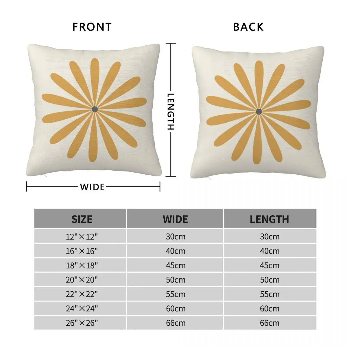 Big Daisy Retro Pillowcase Polyester Linen Velvet Creative Zip Decor Home Cushion Cover Wholesale 45x45