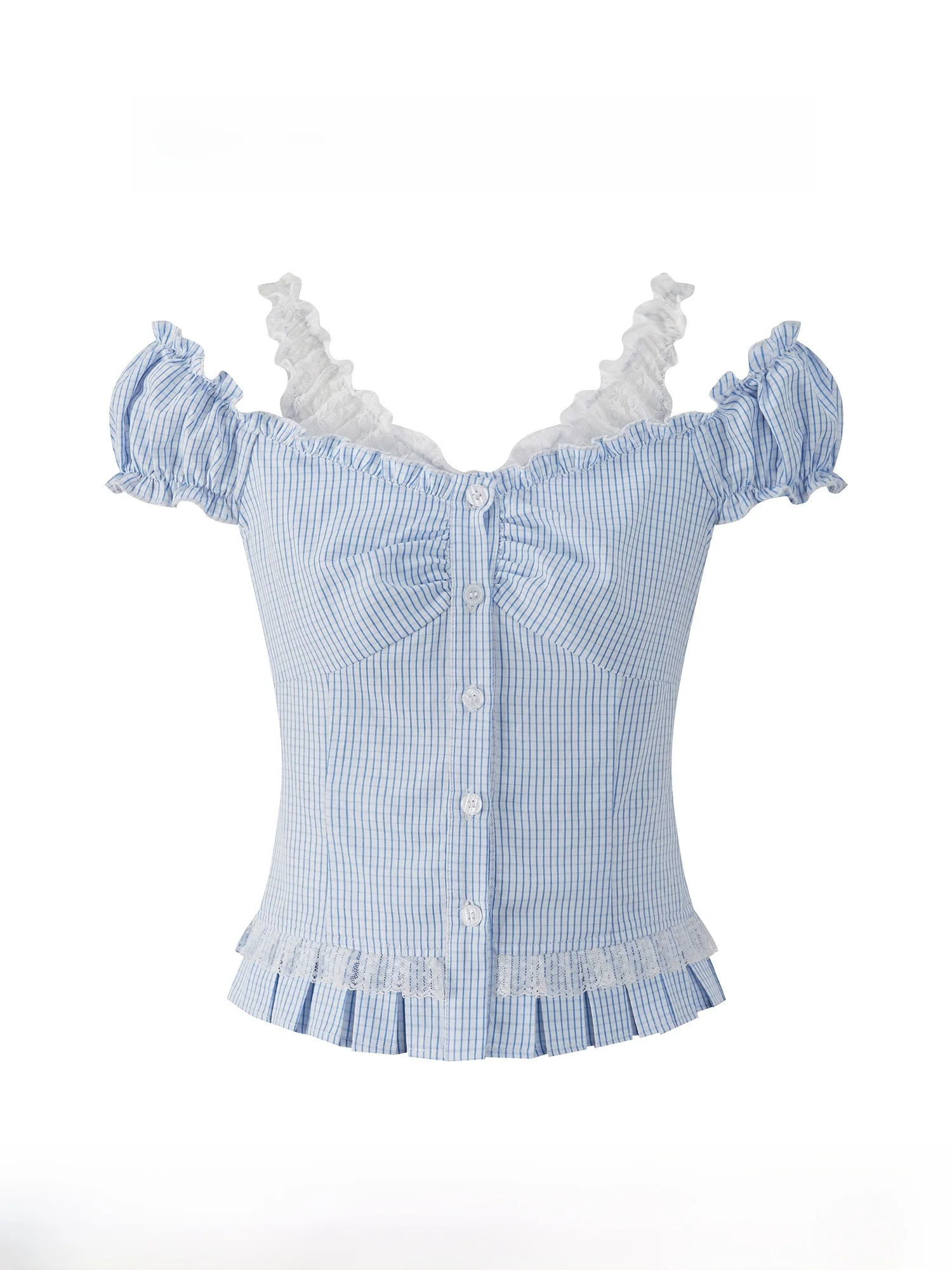 

Женский летний комплект Faion ort Sve round Ne Bubble Sve irt с деревянными ремешками, костюм из двух предметов, сексуальный костюм для девочек