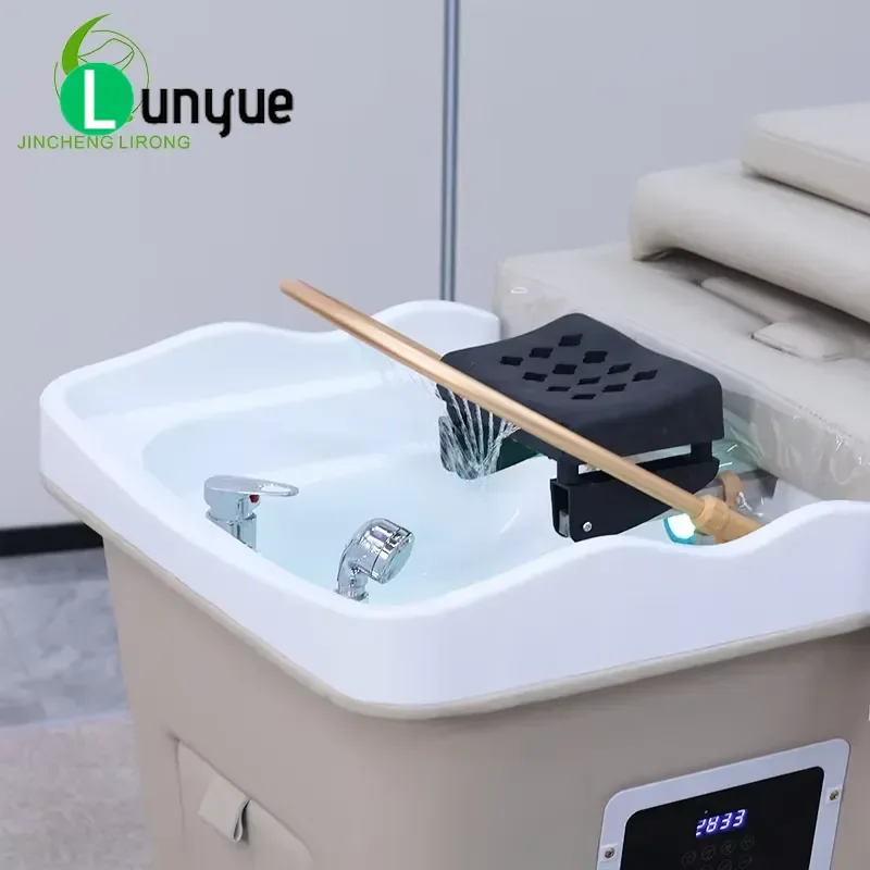 Modern White Leather Hot Massage Bed with Water Circulation Jade Therapy for Hotel Gym Hospital Spa Furniture
