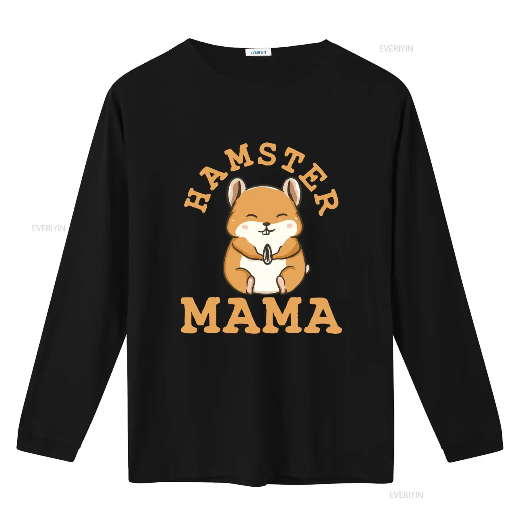 Hamster Mama Mom Lover T shirt Cute Cartoon Design for Enthusiasts vintage Washed designer clothes homme Soft graphic Versatile