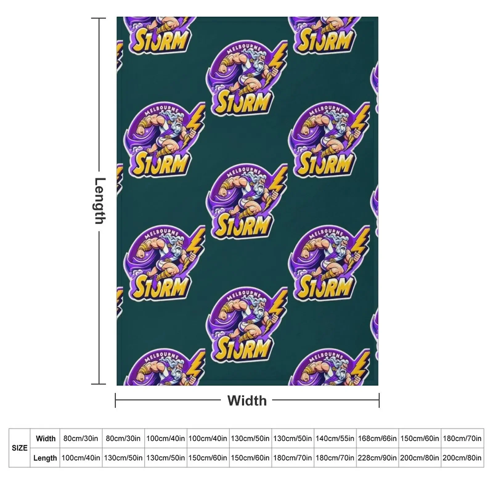 Melbourne Storm Active Throw Blanket Tourist Blankets Sofas Of Decoration for sofa Moving Blankets