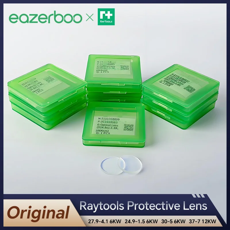 

Eazerboo Protective Lens for Laser Machine 27.9x4.1 24.9x1.5 30x5 37x7Raytools Original Fiber Laser Lens Optical Protection Lens