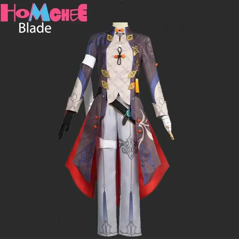 Honkai Star Rail Cosplay Costume pour hommes, perruque lame lame, ensemble complet de cheveux, tenues de fête, olympiques de jeu Comic Con