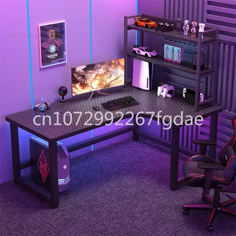 L-shaped Game Table, Desktop Computer Table, Home Bedroom, Writing Desk, Corner Game Table, Bookshelf, Computer Table