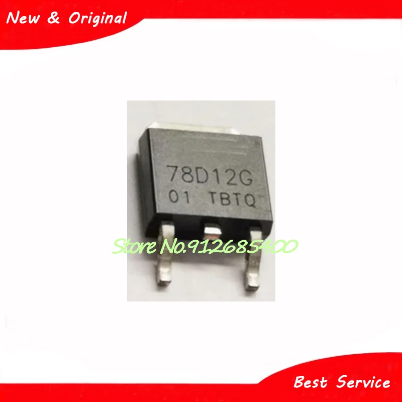 Lote de 10 unidades, 78D12G-TN3-R, 78D12G, TO252, nuevo y Original, en Stock
