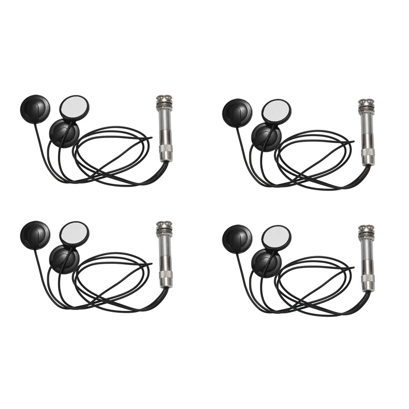 

T22C 4X Universal Pickup Piezo 3 Transducer 6.35Mm For Acoustic Guitar Ukulele Mandolin