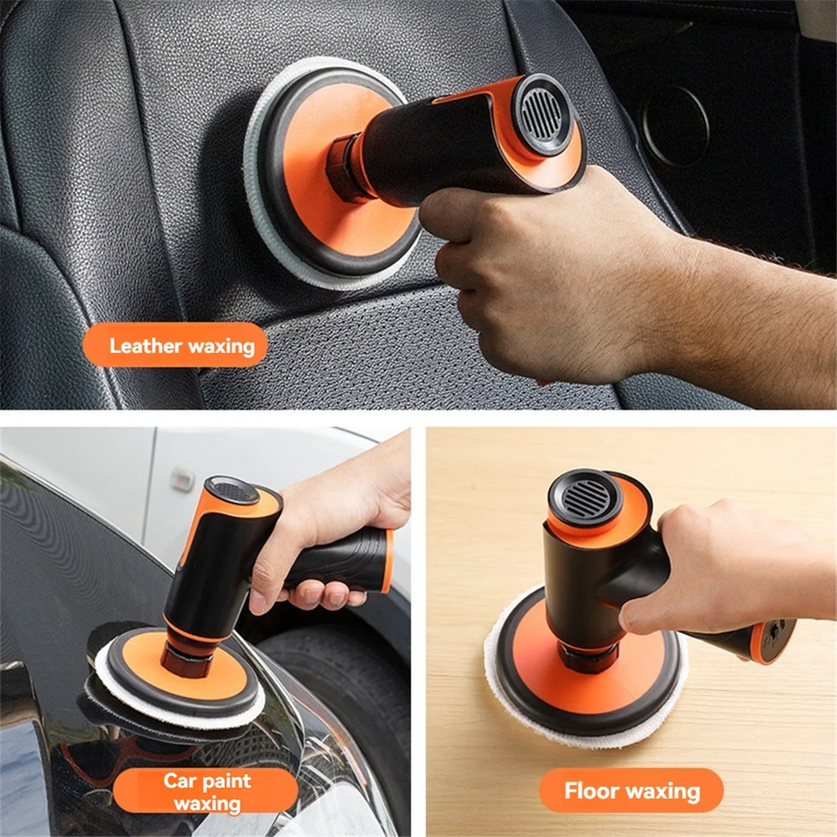 

A05RP 100W Car Wax Polisher Polishing Machine Mini Wireless Portable Buffing Machine USB Rechargeable Polisher