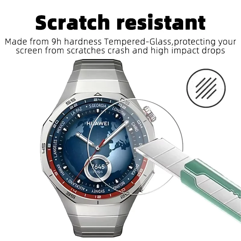 Alignment Tool With HD Tempered Glass Film For Huawei GT 5 46mm 41mm Easy Install Screen Protector For Huawei GT5 Pro 46mm 42mm