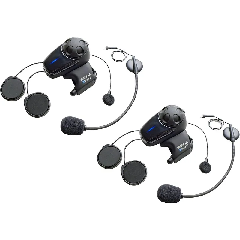 Sena SMH10-11 Motorrad-Bluetooth-Headset/Intercom-Kommunikationssystem mit universellem Mikrofon-Kit (einzeln)