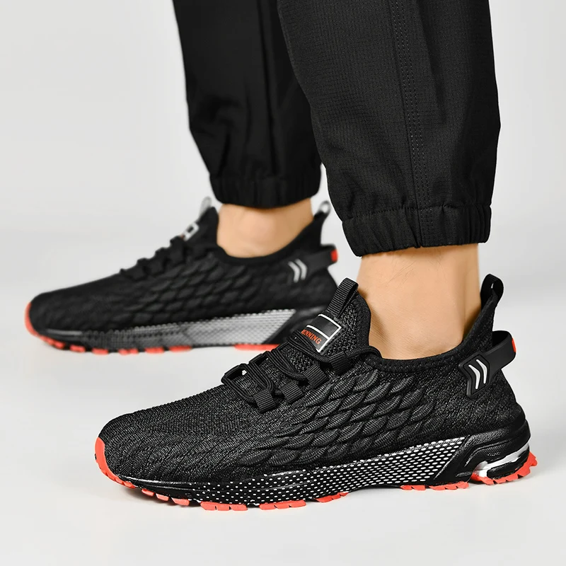 

Men's Shoes Breathable All-match Mesh Shoes Casual Sports Trendy Shoes Men's All-match Wear-resistant Running Shoes for Men