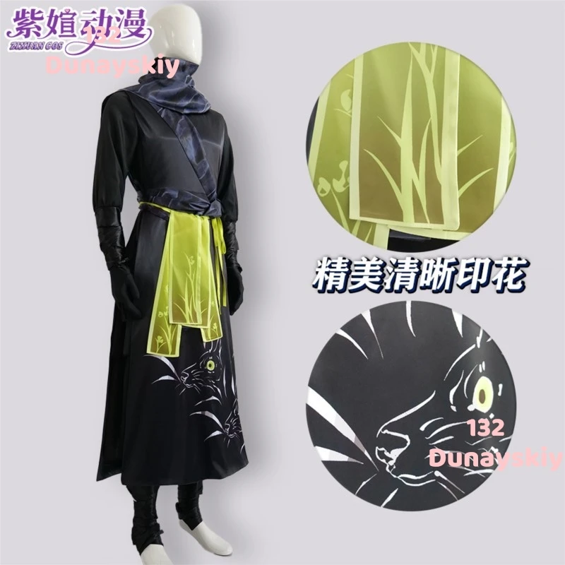 زييلو كوس العادي الأسود سبايك الشتلات أنيمي تأثيري حلي شركة أطراف الزي مثير مثالية للعب دور عيد الهالوين عيد الميلاد