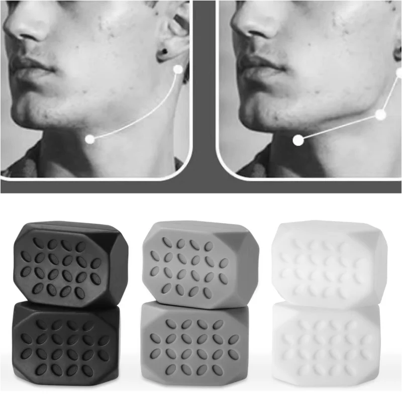 2 sztuk Jawline Exerciser szyi twarzy szczęki Exerciser dla mężczyzn i kobiet przyrząd do modelowania twarzy i podwójny podbródek Remover stracić