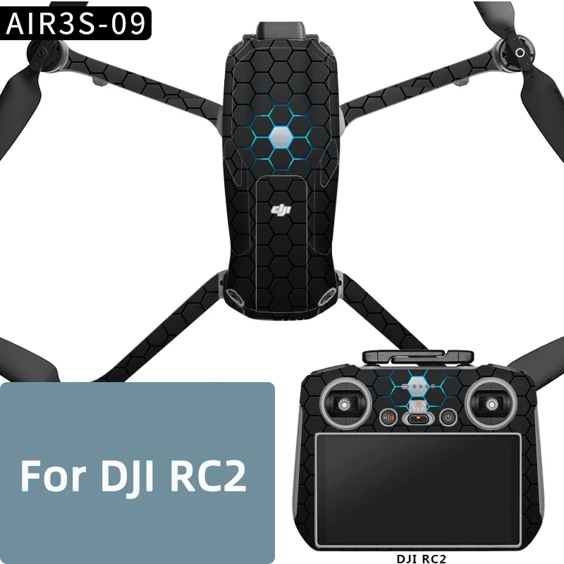 For DJI Air 3S Drone RC-N3 Remote Controller Sticker PVC Protective Film Anti-scratch Skins Personalized Refit Air3s Accessories