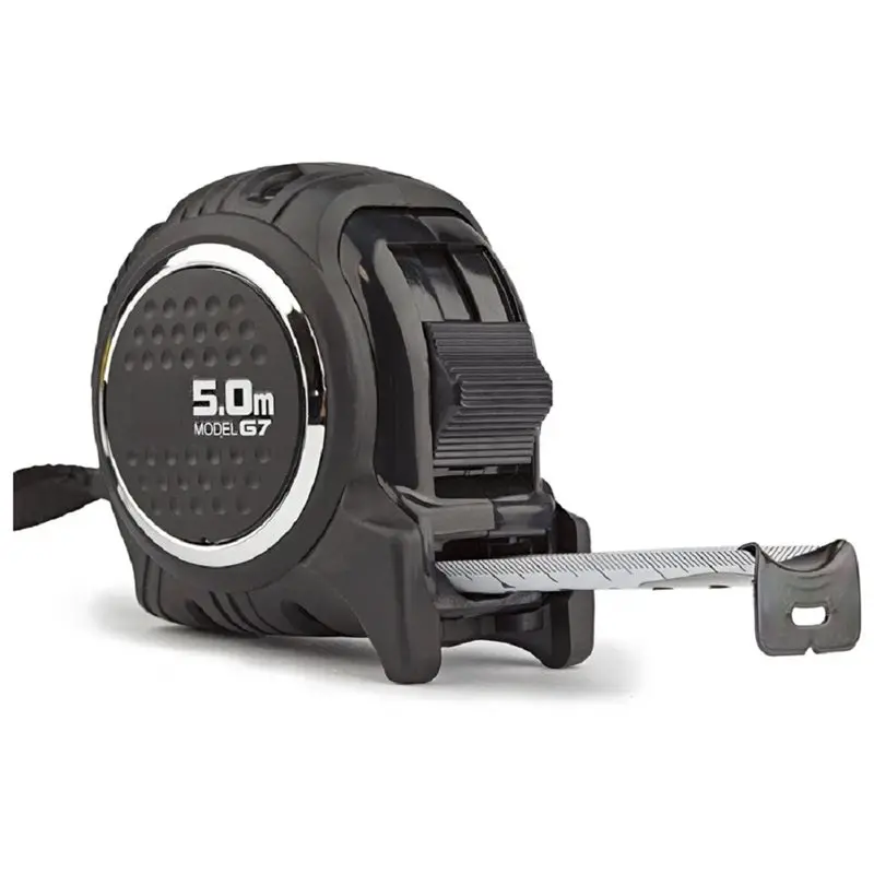 B08B-For Designer, Decorator Retractable Self-Locking Construction Tape Measure 5M X 19/25Mm With Mm Graduation