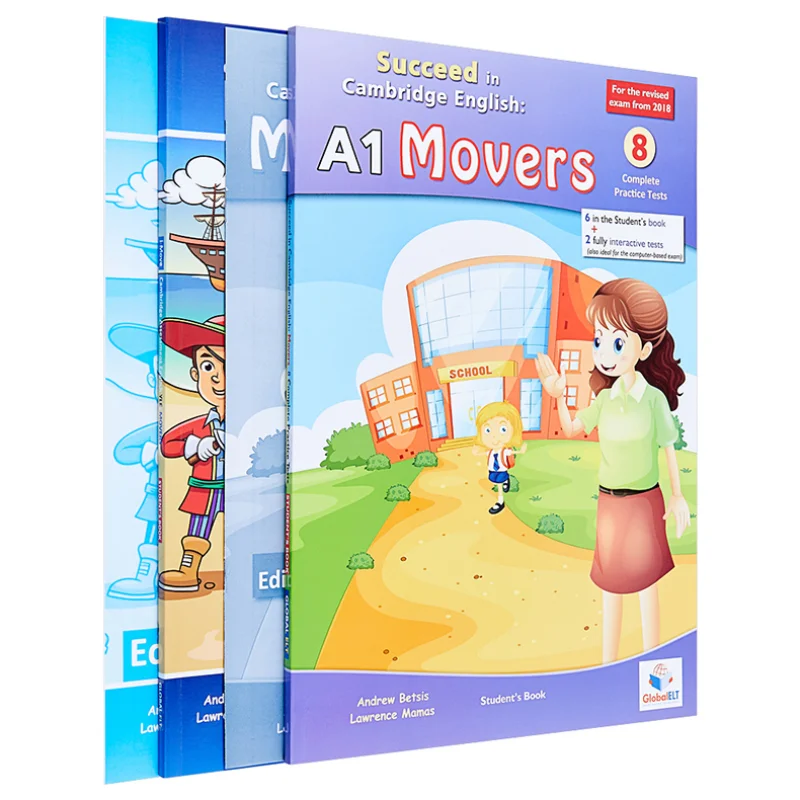 

Movers Pack Succeed In Movers, формат 2018 года, 8 TESTS IMove, книги для студентов с аудиодиском, ключ ответа 9781781645871