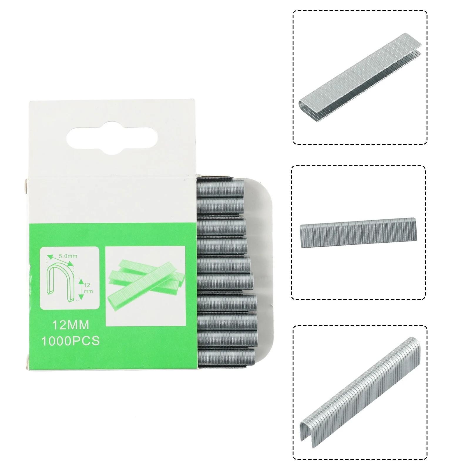 1000Pcs U/ Door /T Shaped Nails Shapeds Stapler For Wood Furniture Household Use Interior Decorations Wood Processing 8/10/12mm