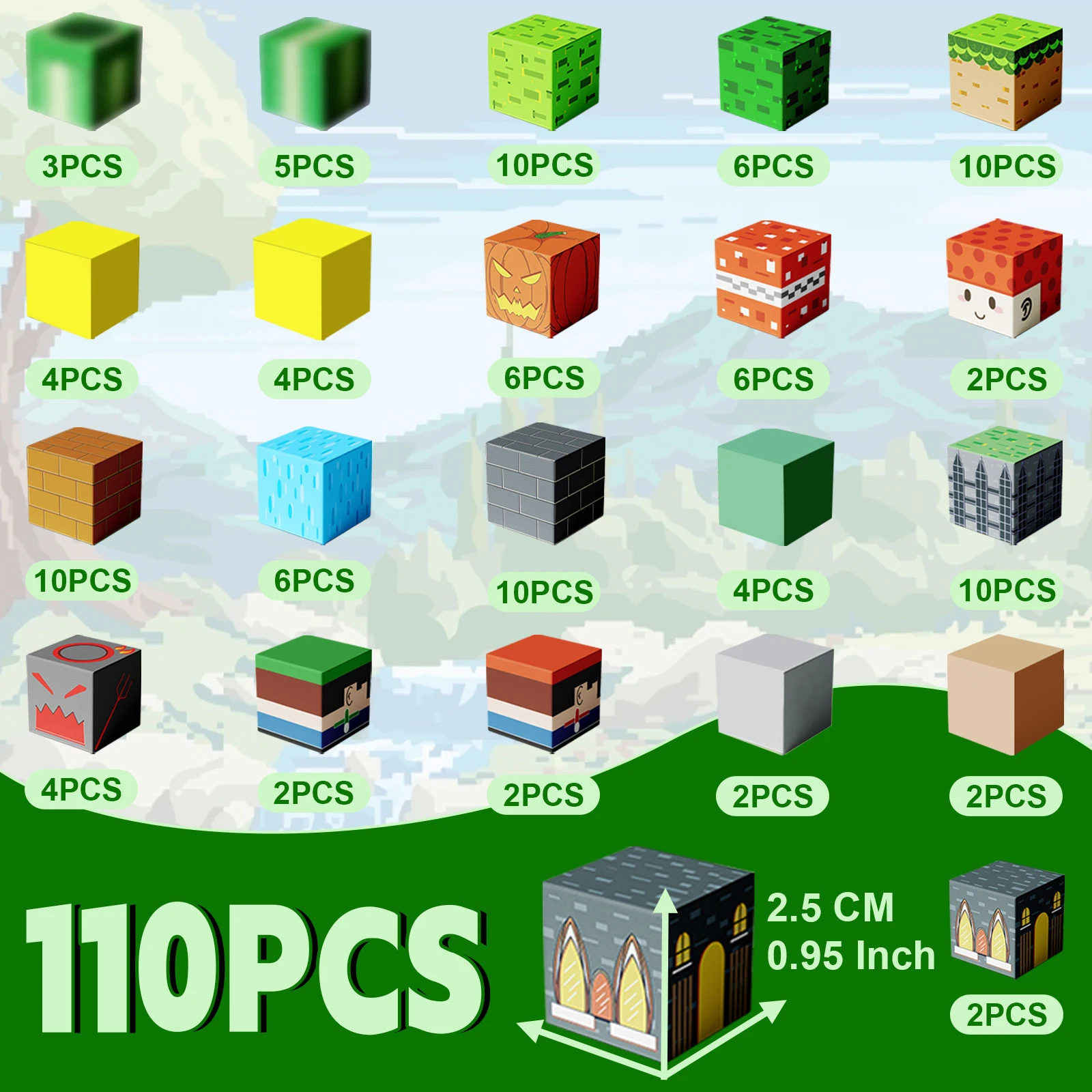 Blocs de construction magnétiques pour enfants, 110 pièces, ensemble de construction de Dimension fantastique, jouets éducatifs STEM pour garçons et filles
