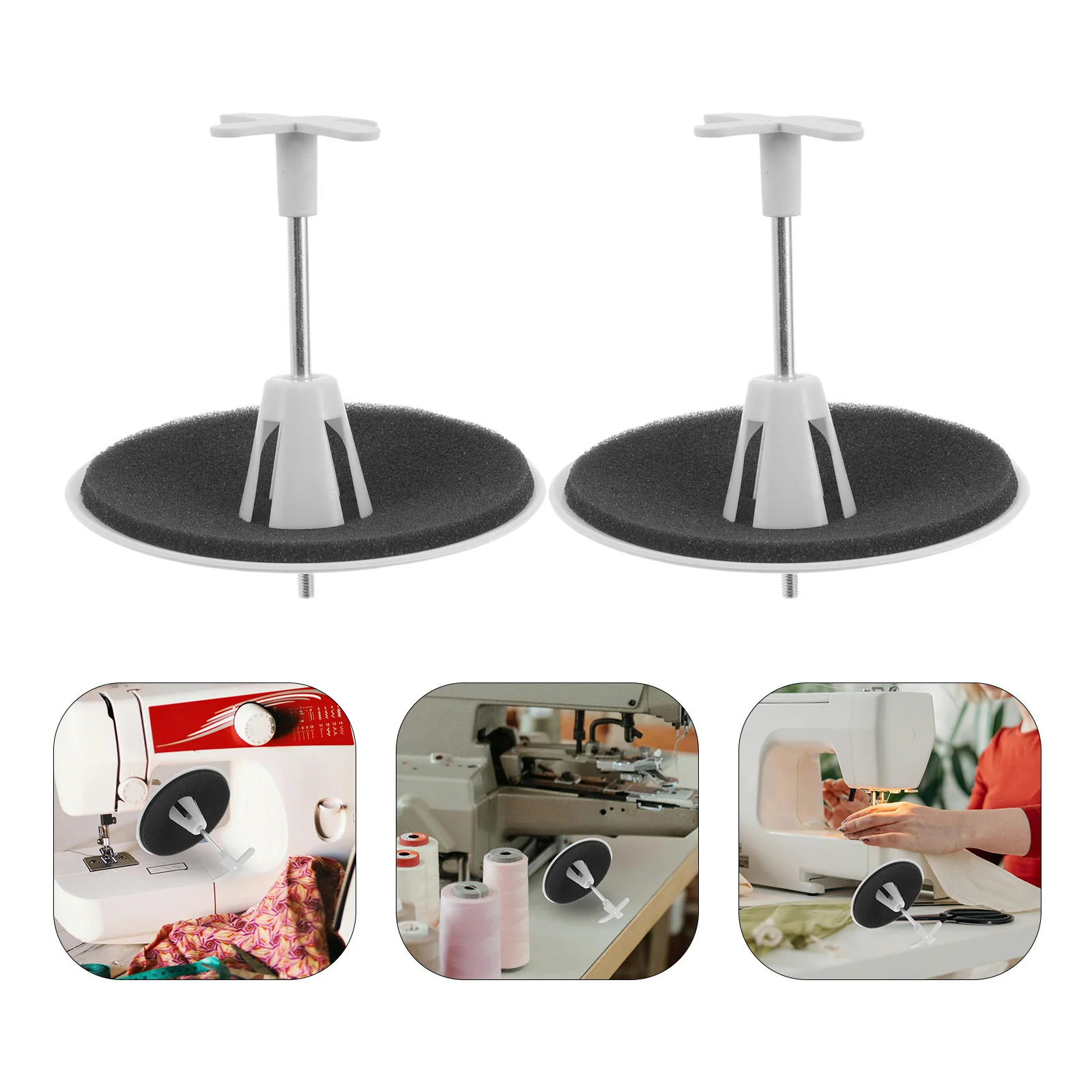 

8pcs Holder For Sewing Machine Universal Spool Stand Rack Tangle-Free Spindle Organizer For Embroidery Serger Storage - Sewing