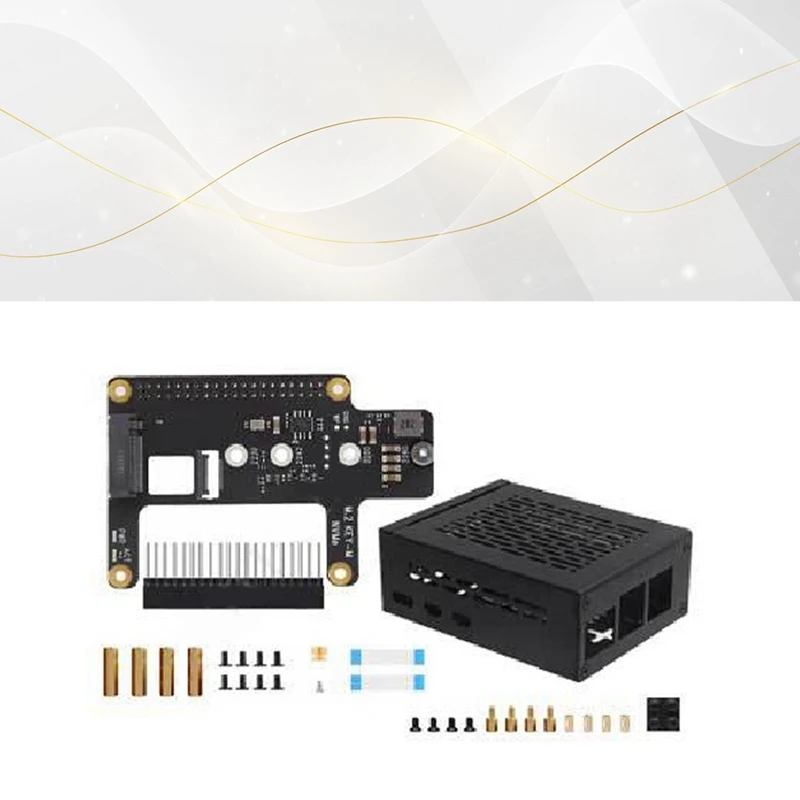 Carte d'extension X1015 pour Raspbery Pi PCIE vers M.2 NVME SSD, avec boîtier, Support Nvme M.2 SSD, Module Hailoai pour RPI 5