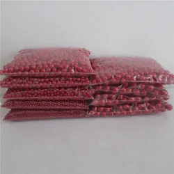 Red pearl material double hole 4-20mm DIY handmade beaded clothes, bags, decorative beads, jewelry accessories beaded trim